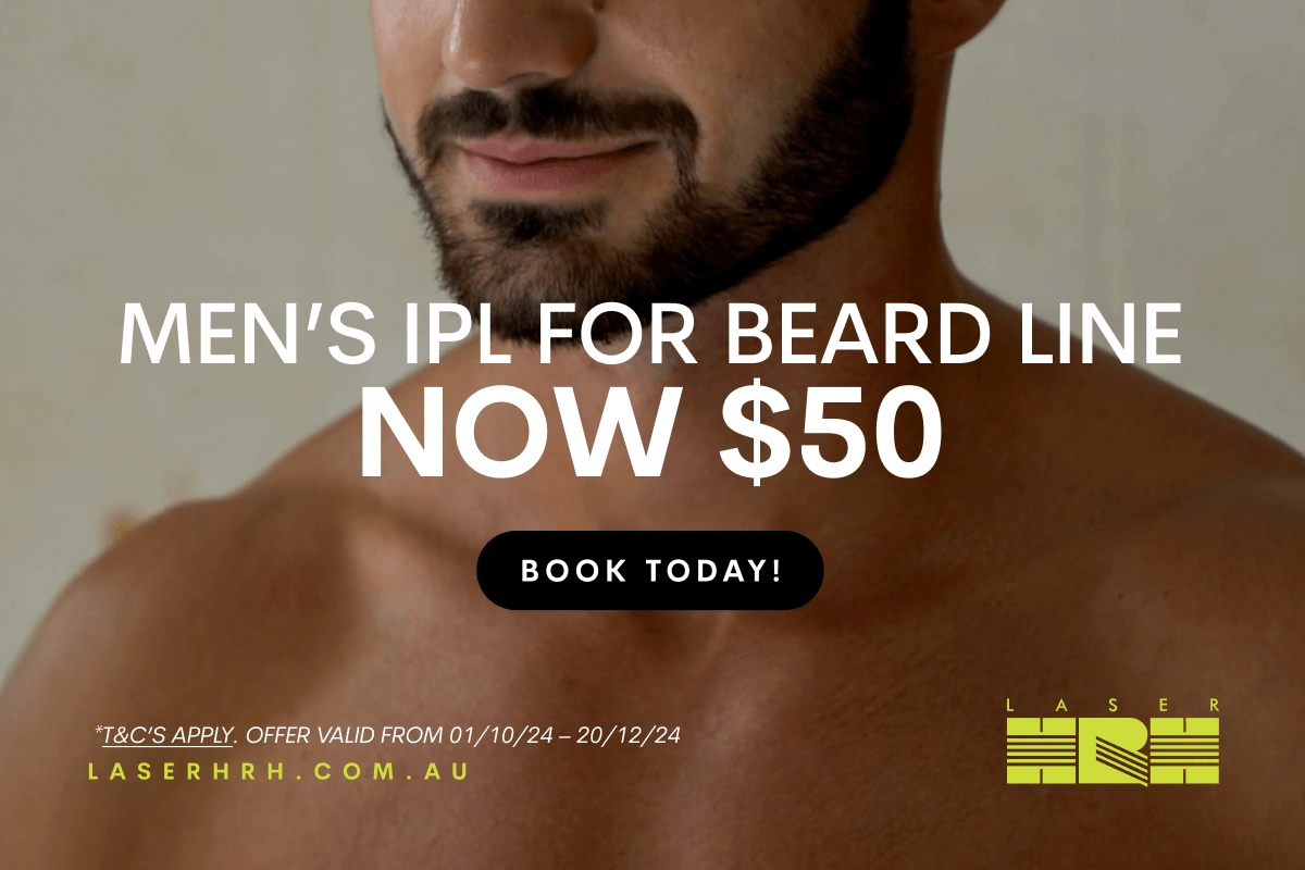 Mens beardline Permanent hair removal perth